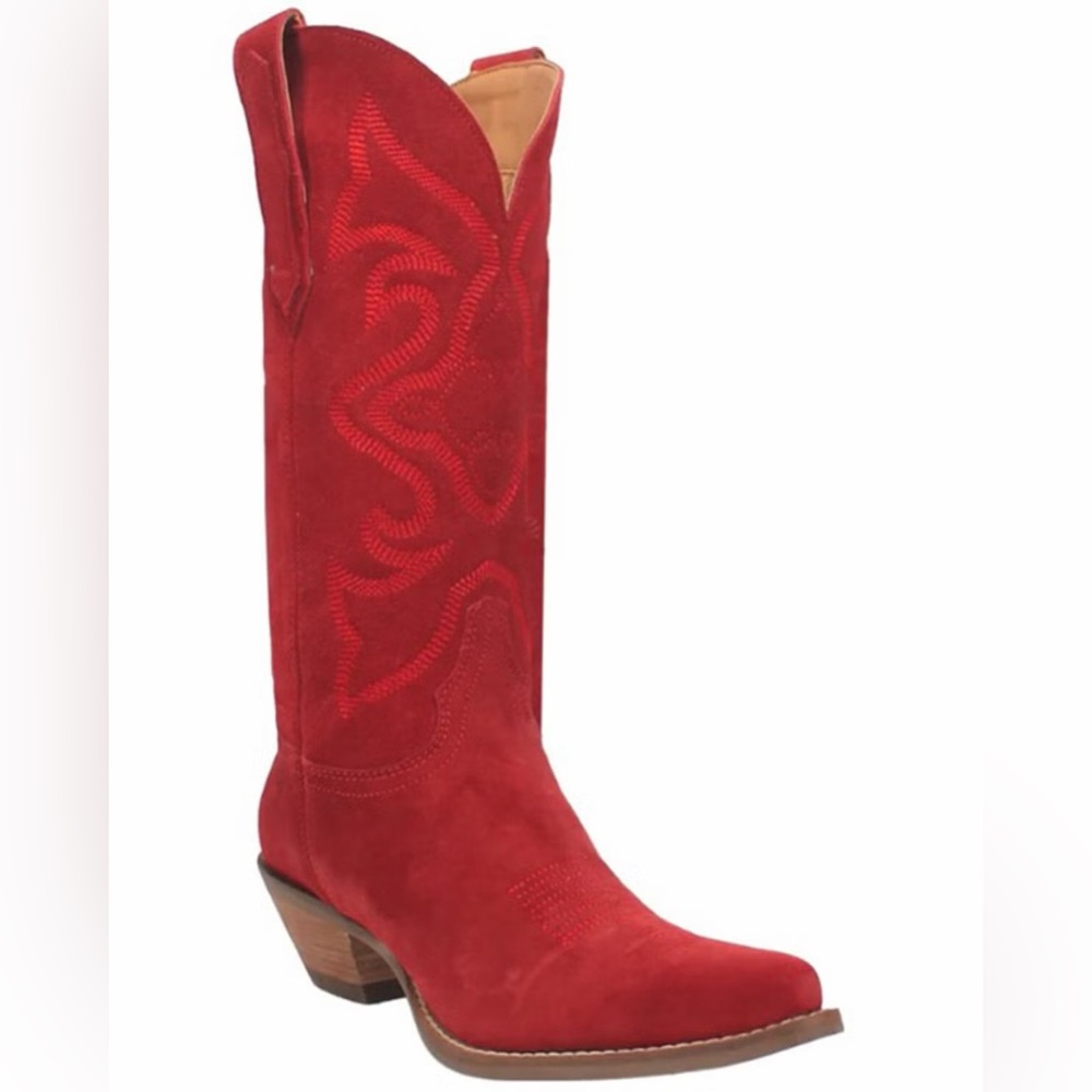 Red Suede Dingo Boots